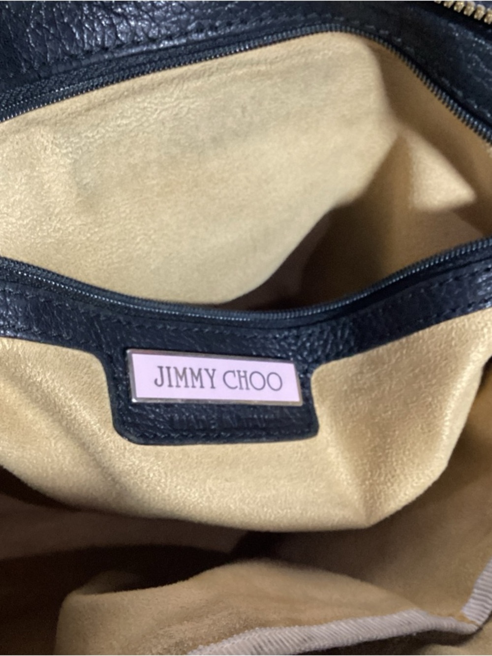 Jimmy Choo Black Rhea Grained Leather Shoulder Tote Bag - Picture 11 of 13